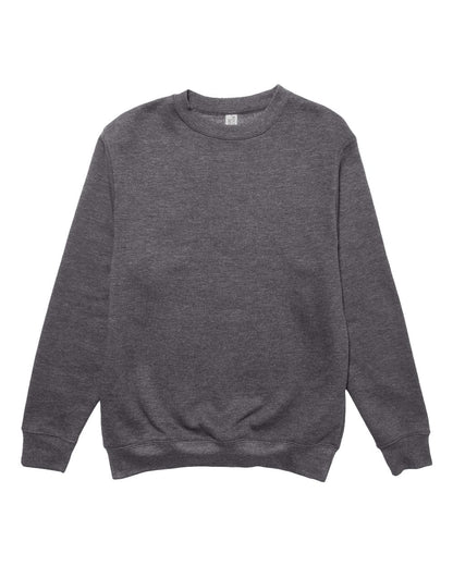 Lane Seven Unisex Premium Crewneck Sweatshirt LS14004 #color_Charcoal Heather