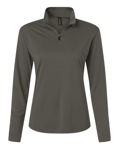 AllPro Women's Pro-Lock Performance Quarter-Zip Pullover 41870L #color_Charcoal