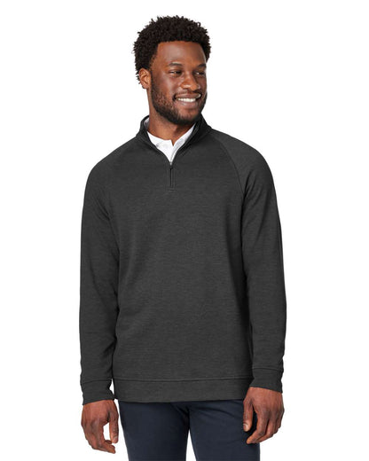 Devon & Jones Men's New Classics® Charleston Quarter-Zip Pullover DG481 #colormdl_Black Melange