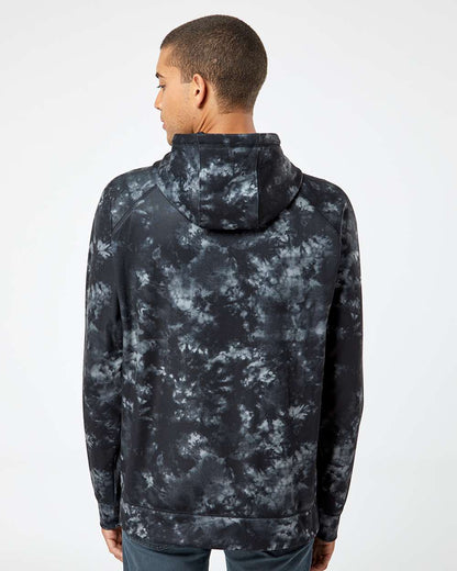 Burnside Performance Raglan Pullover Sweatshirt 8670 #colormdl_Black Tie Dye