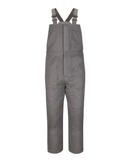 Bulwark Deluxe Insulated Bib Overall - EXCEL FR® ComforTouch BLC8 #color_Grey