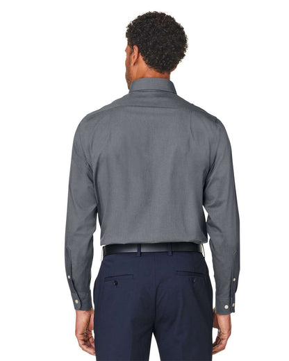 Devon & Jones Men's CrownLux Performance® Spencer Poplin Dress Shirt DG505 #colormdl_Graphite Melange