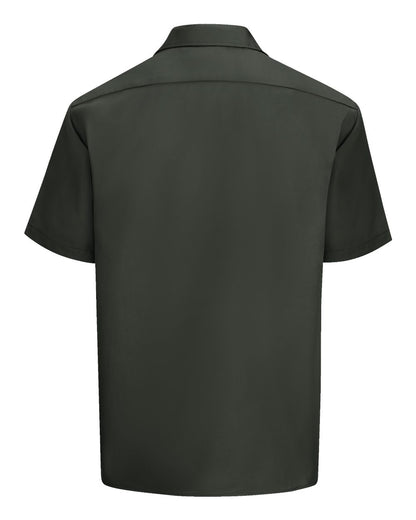 Dickies Short Sleeve Work Shirt - Tall Sizes 2574T #color_Olive Green