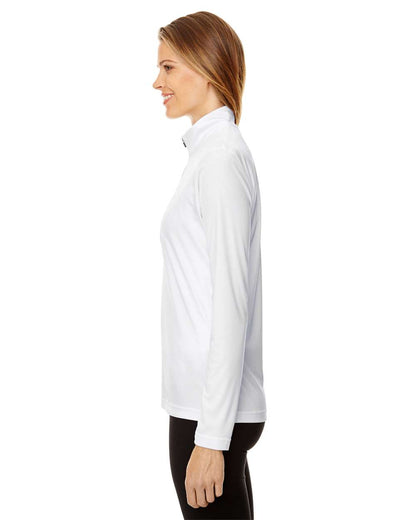 Team 365 Women's Zone Performance Quarter-Zip Pullover TT31W #colormdl_White