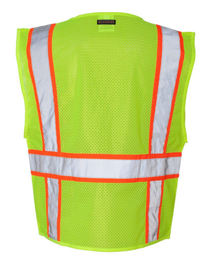 Kishigo Unisex Ultra-Cool™ Solid Front Vest with Mesh Back 1163-1164 #color_Lime