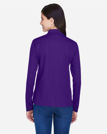 CORE365 Women's Pinnacle Performance Long Sleeve Piqué Polo 78192 #colormdl_Campus Purple