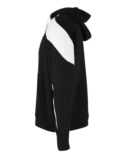 Holloway Unisex Athletic Fleece Prospect Hooded Sweatshirt 229546 #color_Black/ White
