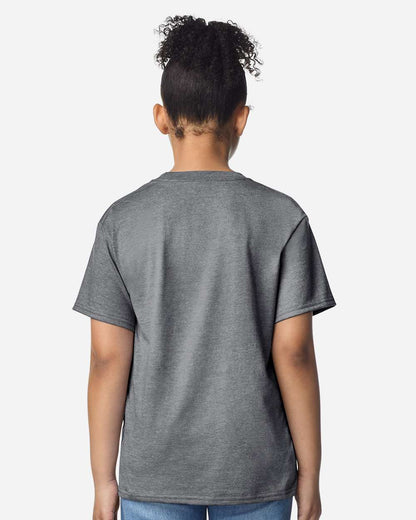 Gildan Youth Light Cotton T-Shirt 3000B #colormdl_Graphite Heather