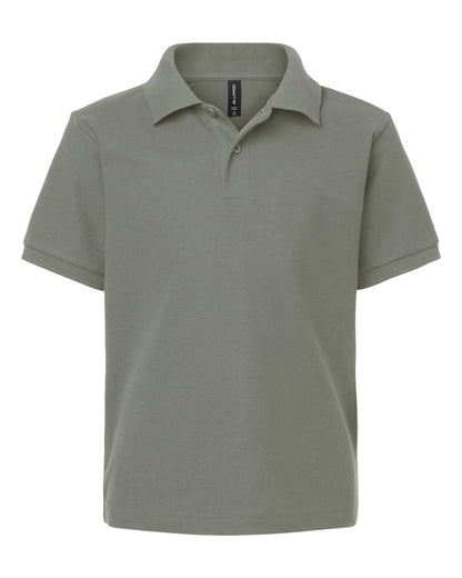 AllPro Youth Pique Polo 62800Y #color_Greystone