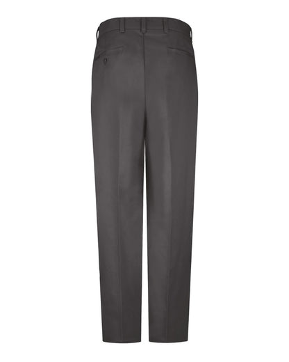 Red Kap Men's Wrinkle-Resistant Cotton Work Pants PC20 #color_Charcoal - Unhemmed