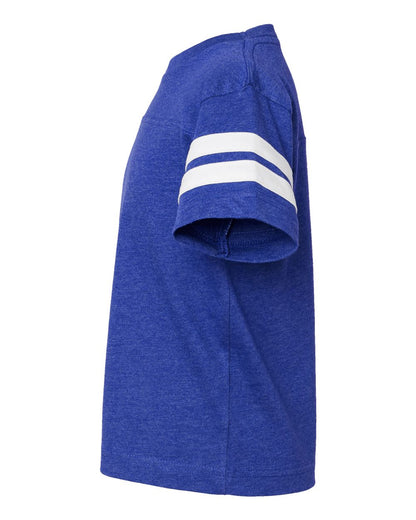 LAT Youth Football Fine Jersey Tee 6137 #color_Vintage Royal/ White