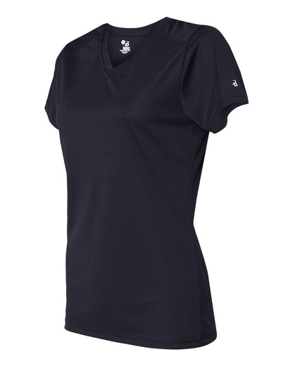 Badger Women’s B-Core V-Neck T-Shirt 4162 #color_Navy