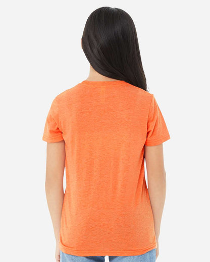 BELLA + CANVAS Youth Triblend Tee 3413Y #colormdl_Orange Triblend