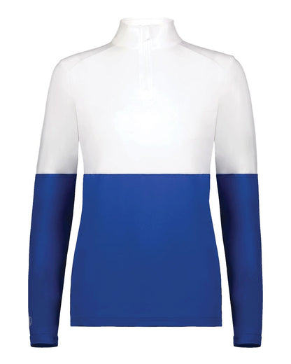 Holloway Women's Momentum Team Quarter-Zip Pullover 223700 #color_Royal/ White
