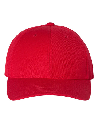 YP Classics Premium Curved Bill Snapback Cap 6789M #color_Red