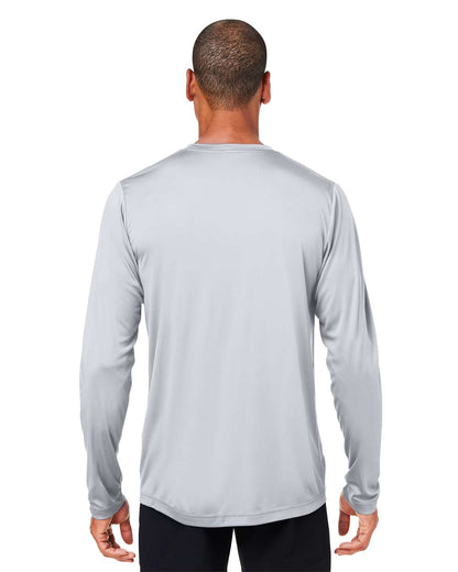CORE365 Unisex Capital Long Sleeve Performance T-Shirt CE10L #colormdl_Platinum