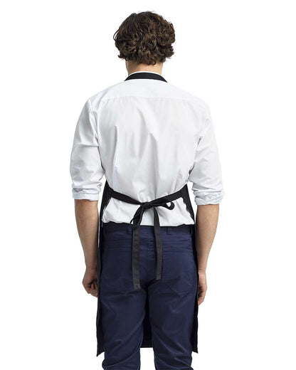 Artisan Collection by Reprime Organic Cotton Bib Apron RP102 #colormdl_Black