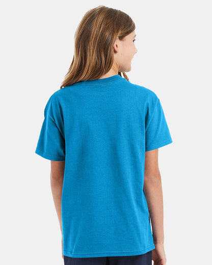 Hanes Authentic Youth T-Shirt 5450 #colormdl_Teal