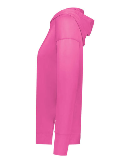 Holloway Women's Eco Revive™ Ventura Soft Knit Hooded Sweatshirt 222798 #color_Orchid