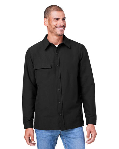 Harriton Unisex Flex Twill Overshirt M72 #colormdl_Black