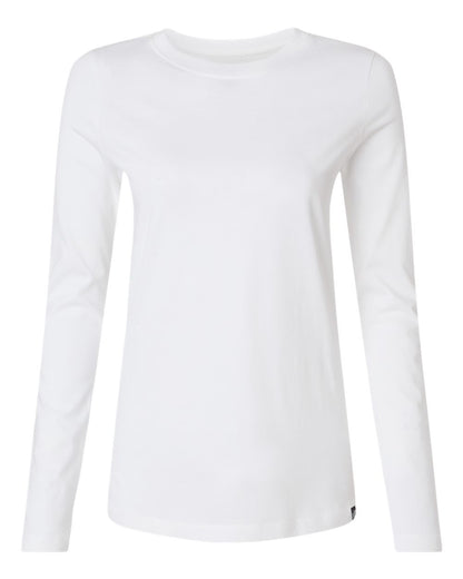 Jaanuu Women's RegenX Cotton Underscrub Long Sleeve T-Shirt W30002U #color_White
