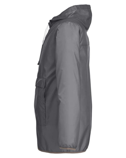 Team 365 Unisex Zone Protect Packable Anorak Jacket TT77 #color_Sport Graphite