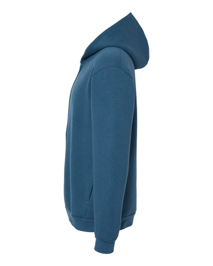 American Apparel Unisex ReFlex Fleece Full-Zip Hoodie Sweatshirt RF497 #color_Sea Blue