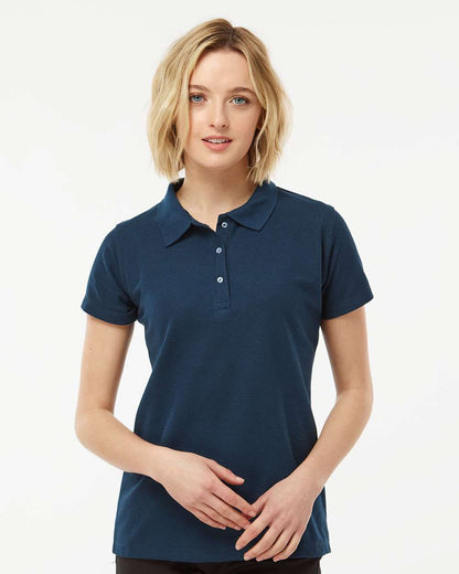 Tultex Women's 50/50 Sport Pique Polo 401 #colormdl_Navy