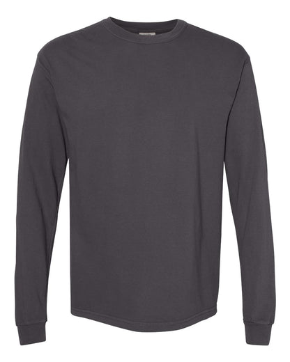 Comfort Colors Unisex Garment-Dyed Heavyweight Long Sleeve T-Shirt 6014 #color_Graphite
