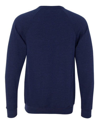 BELLA + CANVAS Sponge Fleece Raglan Crewneck Sweatshirt 3901 #color_Navy Triblend