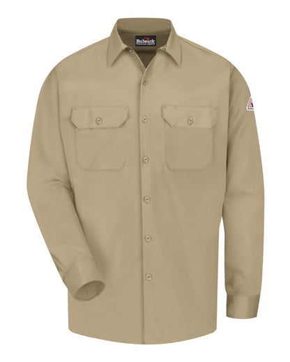 Bulwark Work Shirt - EXCEL FR® ComforTouch - Tall Sizes SLW2T #color_Khaki