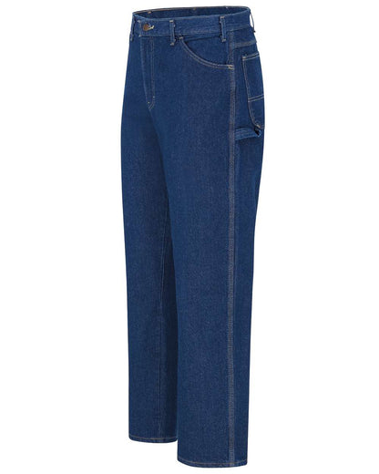 Dickies Men's Industrial Carpenter Jeans LU20 #color_Rinsed Indigo Blue - 39 Unhemmed