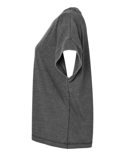 LAT Women's Relaxed Vintage Wash Tee 3502 #color_Washed Black