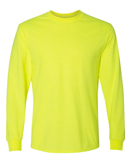 Gildan Unisex DryBlend® 50/50 Long Sleeve T-Shirt 8400 #color_Safety Green