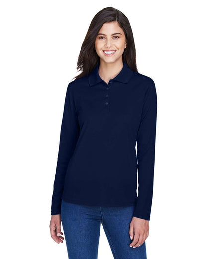 CORE365 Women's Pinnacle Performance Long Sleeve Piqué Polo 78192 #colormdl_Classic Navy
