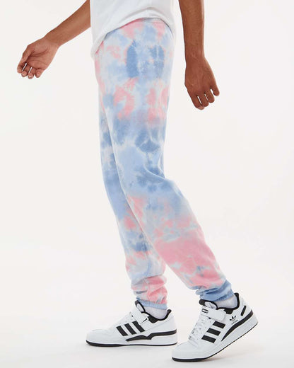 Dyenomite Dream Tie-Dyed Sweatpants 973VR #colormdl_Coral Dream