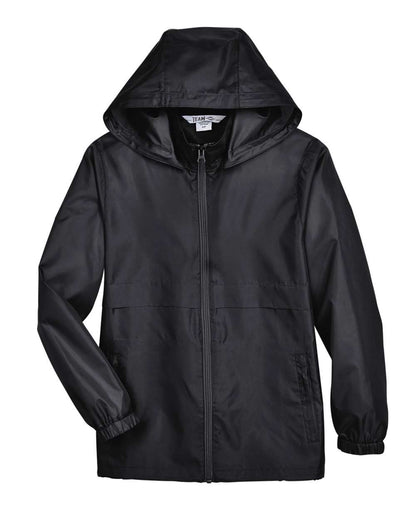 Team 365 Youth Zone Protect Lightweight Jacket TT73Y #color_Black