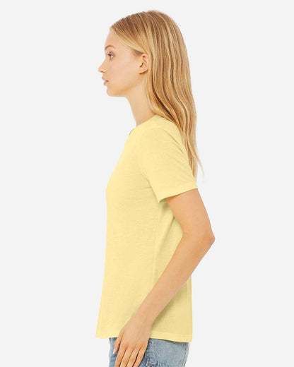 BELLA + CANVAS Women’s Relaxed Fit Triblend Tee 6413 #colormdl_Pale Yellow Triblend