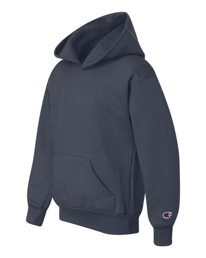 Champion Youth Powerblend® Hooded Sweatshirt S790 #color_Navy