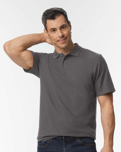 Gildan Unisex Softstyle® Pique Polo 64800 #colormdl_Charcoal