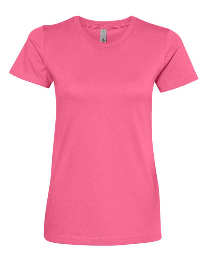 Next Level Women’s Cotton T-Shirt 3900 #color_Hot Pink