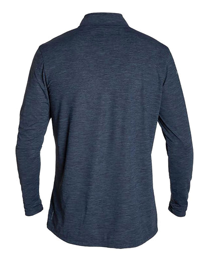 ANETIK Men's Low Pro Quarter-Zip Pullover MVQTRL9 #color_Midnight Heathered