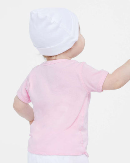 Rabbit Skins Infant Baby Rib Tee 3400 #colormdl_Pink
