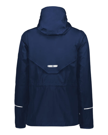 Holloway Women's Packable Hooded Jacket 229782 #color_Navy