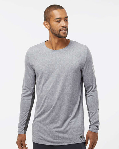 Oakley Men's Team Issue Hydrolix Long Sleeve T-Shirt FOA402992 #colormdl_New Granite Heather