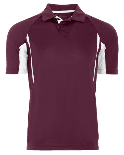 Holloway Men's Two-Tone Avenger Polo 222530 #color_Maroon/ White