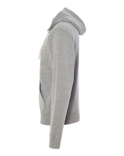 J. America Men's Triblend Full-Zip Hooded Sweatshirt 8872 #color_Grey Triblend