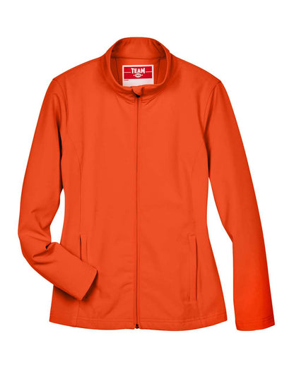 Team 365 Women's Leader Soft Shell Jacket TT80W #color_Sport Orange