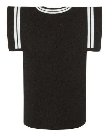 Liberty Bags Collapsible Jersey Foam Can & Bottle Holder FT008 #color_Black