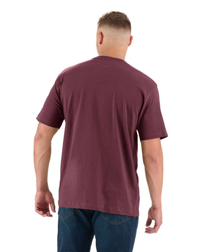 Berne Apparel Men's Tall Heavyweight Pocket T-Shirt BSM16T #colormdl_Maroon